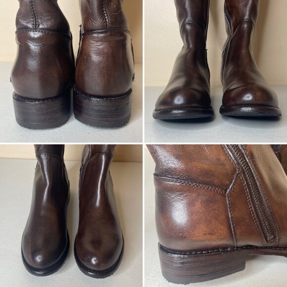 BED STU Manchester Distressed Tall Riding Boots BedStu Size 9 - Picture 9 of 16